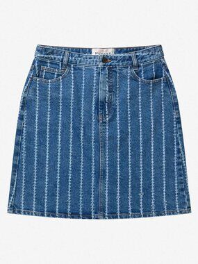 Munthe Women's Frumah Denim Mini Skirt in Indigo Size XS (EU 34)